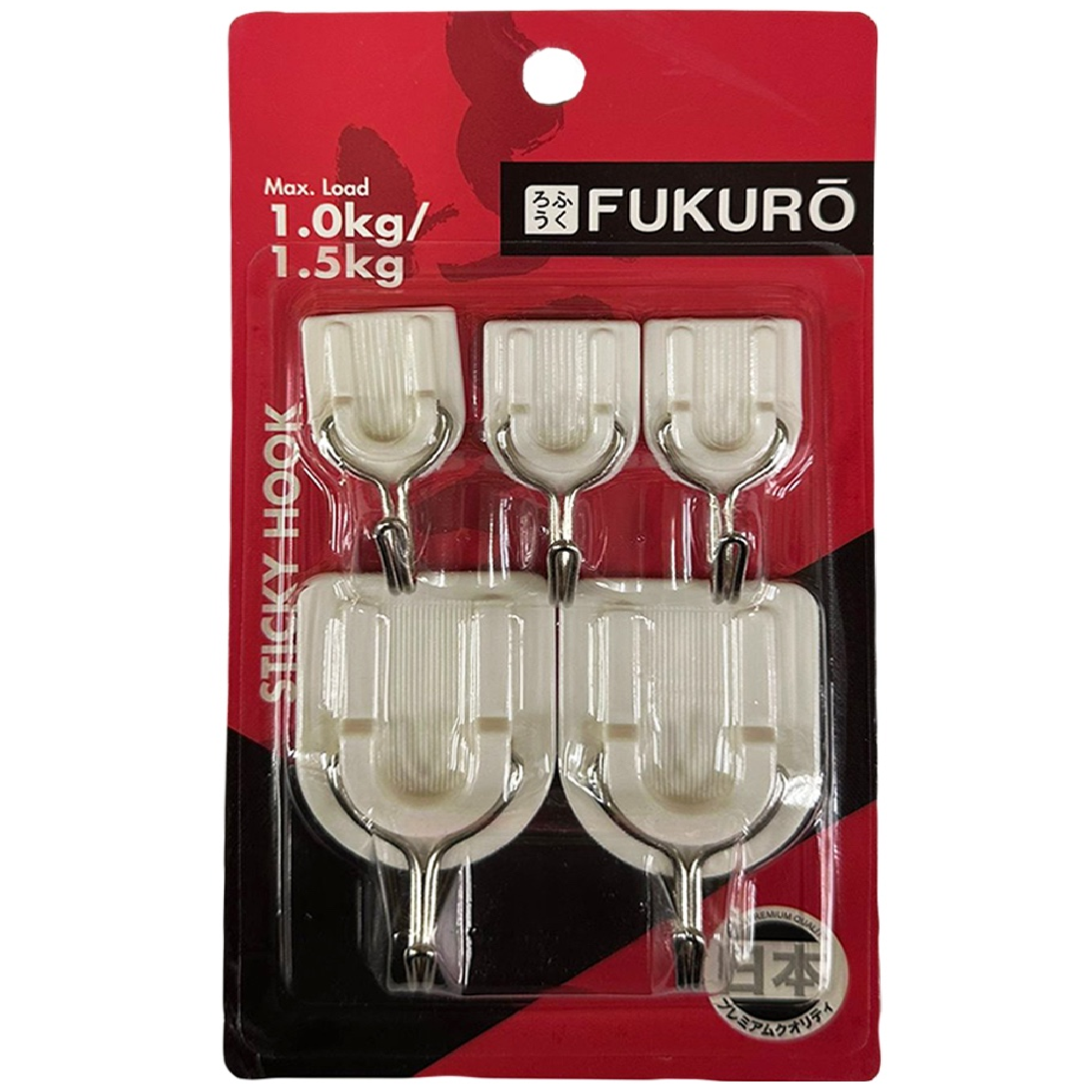 FUKURO Small & Large STICKY WIRE HOOKS 1KG & 1.5KG COMBO 5PC/PACK